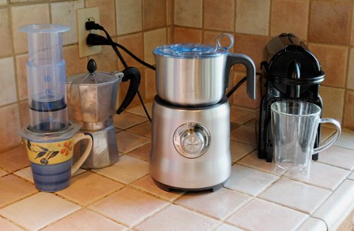 The Breville Milk Cafe milk frother.