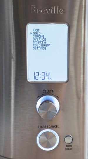 Breville Precision Brewer control panel